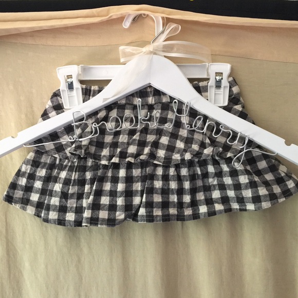 Tea Other - AUTH TEA RUFFLED BLOOMER GREY WHITE PLAID SKORT